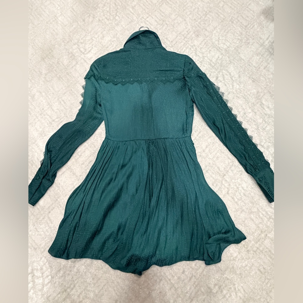 NEW Self portrait green lace dress size US4/S - Picture 6 of 11